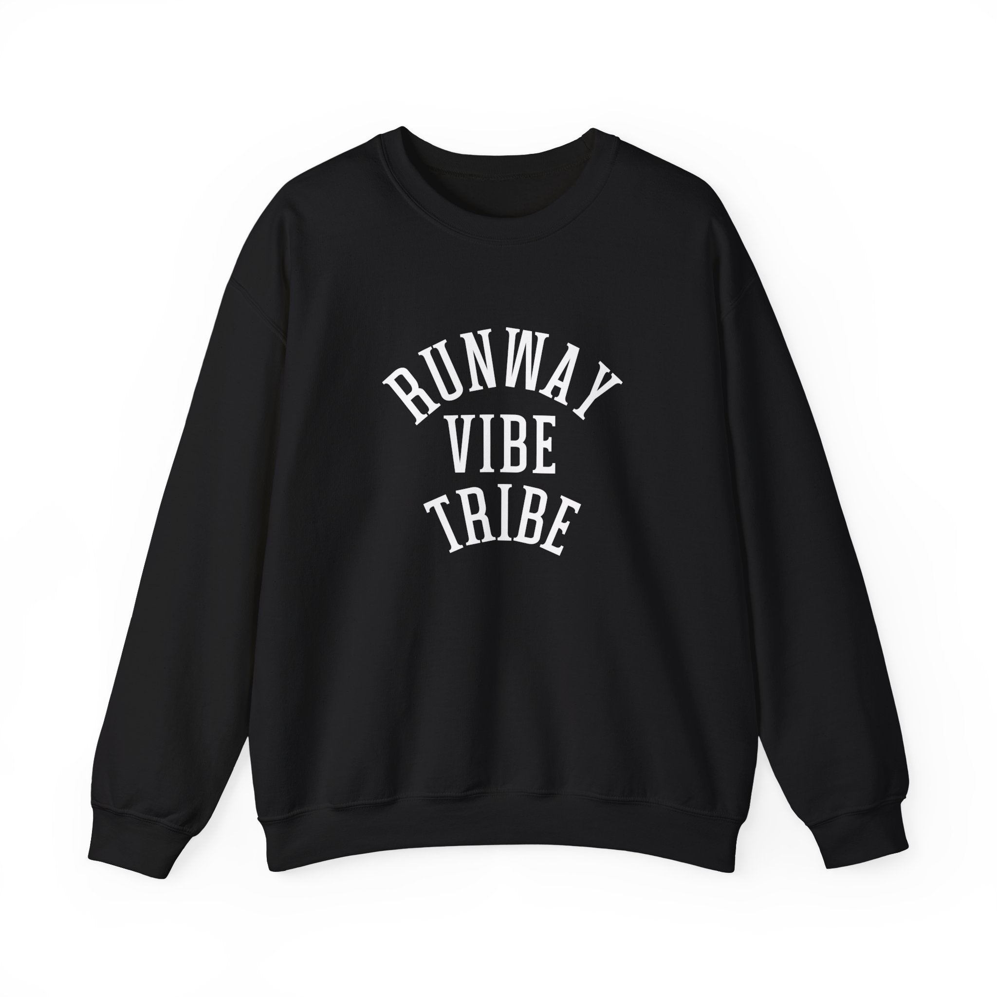 Runway Vibe Tribe Unisex Crewneck Sweatshirt — Fashion Lover Graphic Pullover