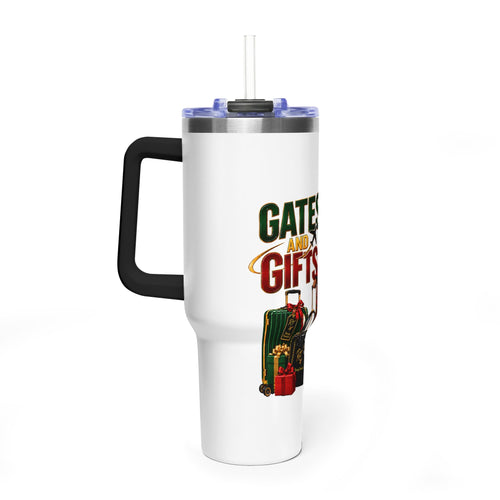 Christmas Gates and Gifts 40oz Vacuum Tumbler/Holiday travel gift idea