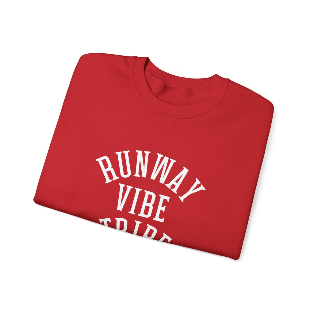 Runway Vibe Tribe Unisex Crewneck Sweatshirt — Fashion Lover Graphic Pullover
