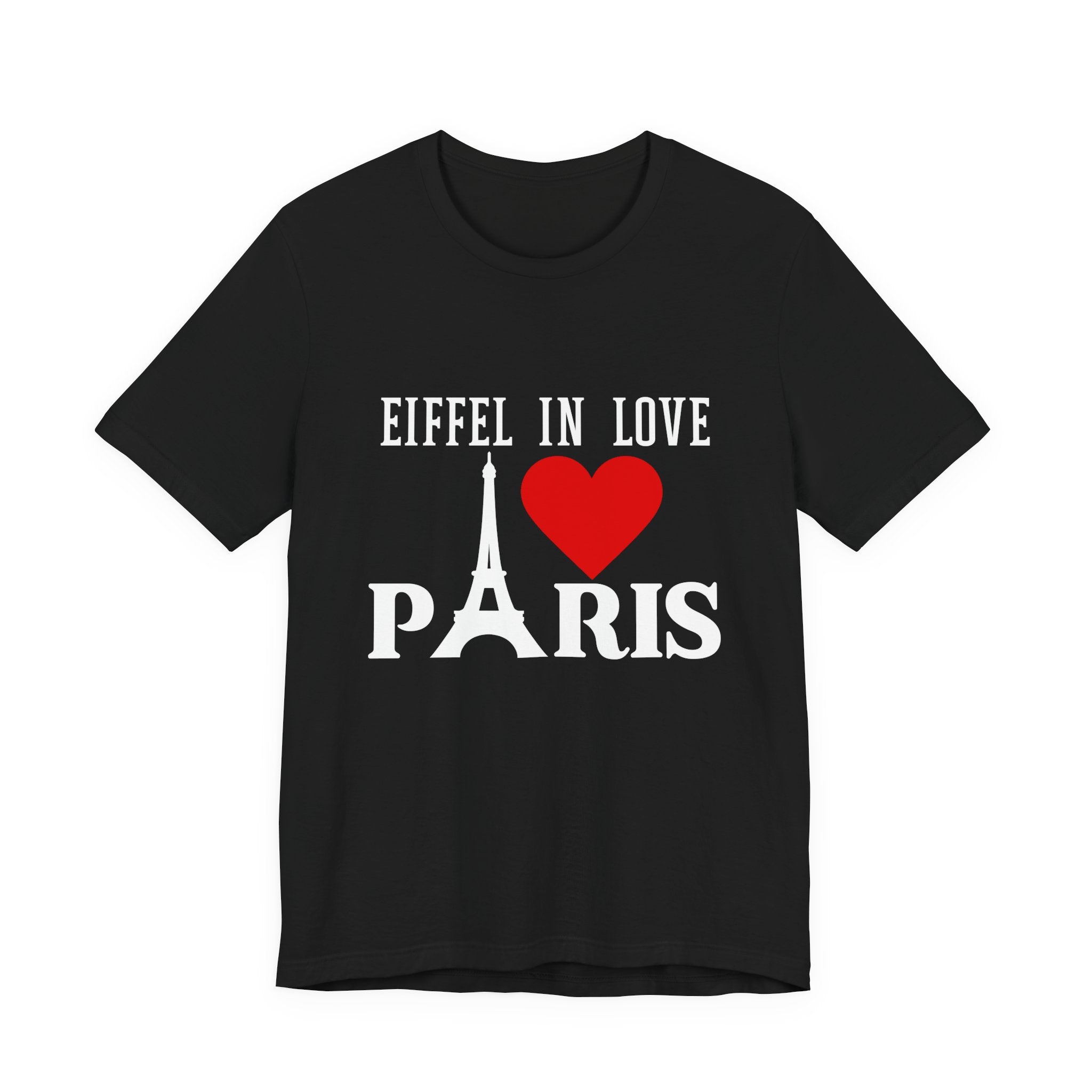 Paris Eiffel Heart Unisex T-Shirt — Eiffel in Love  Graphic Tee