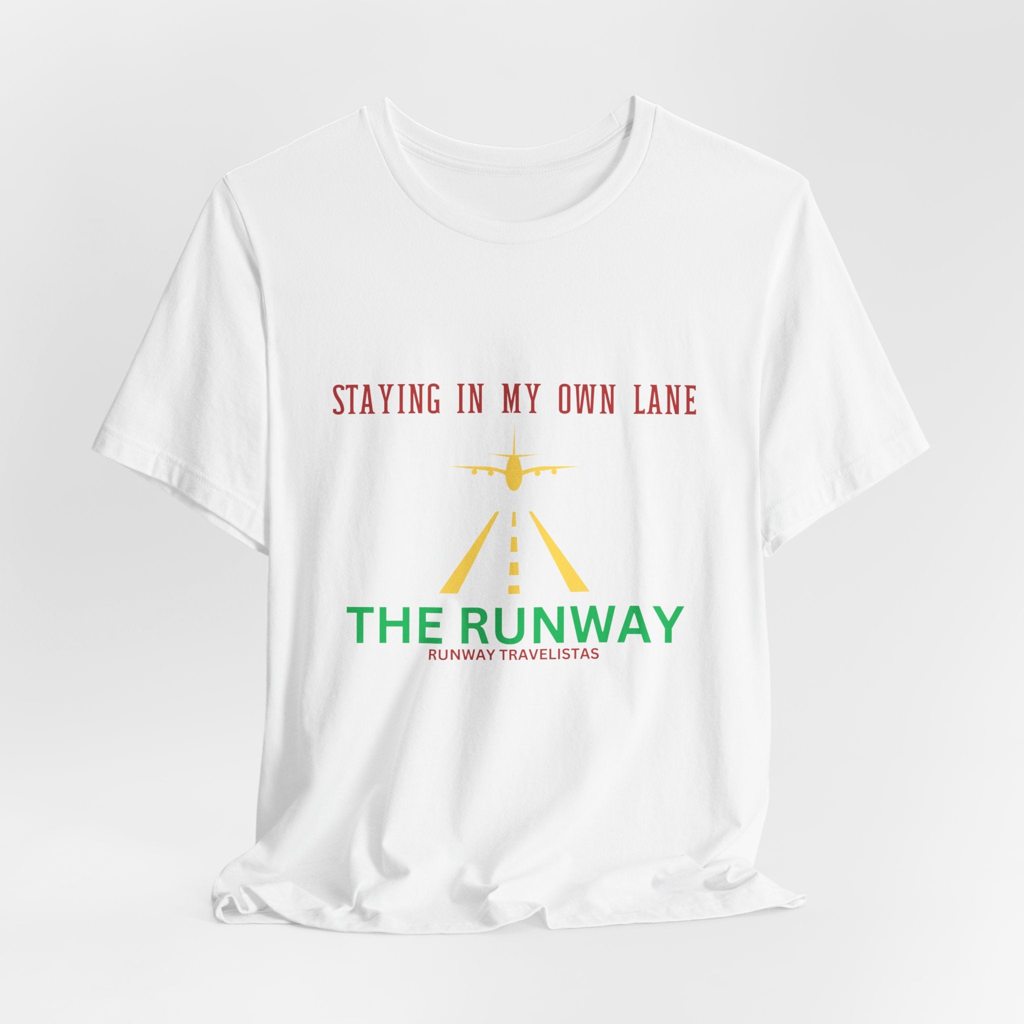 The Runway Brand Color Tee — "Staying in My Own Lane" Inspirational Graphic T-Shirt