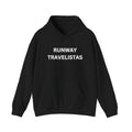 Runway Travelistas Solid Lettering Unisex Hoodie – Fashion-Forward Travel Crewneck