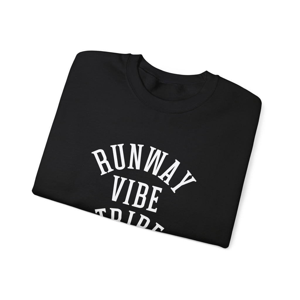 Runway Vibe Tribe Unisex Crewneck Sweatshirt — Fashion Lover Graphic Pullover