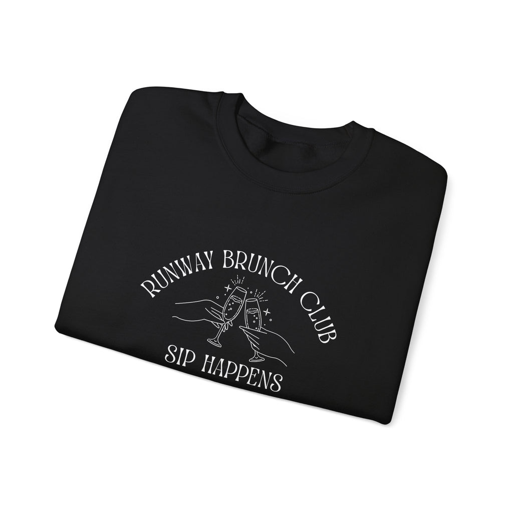 Runway Brunch Club Unisex Crewneck Sweatshirt, Runway Vibe Tribe Community Breakfast Tee