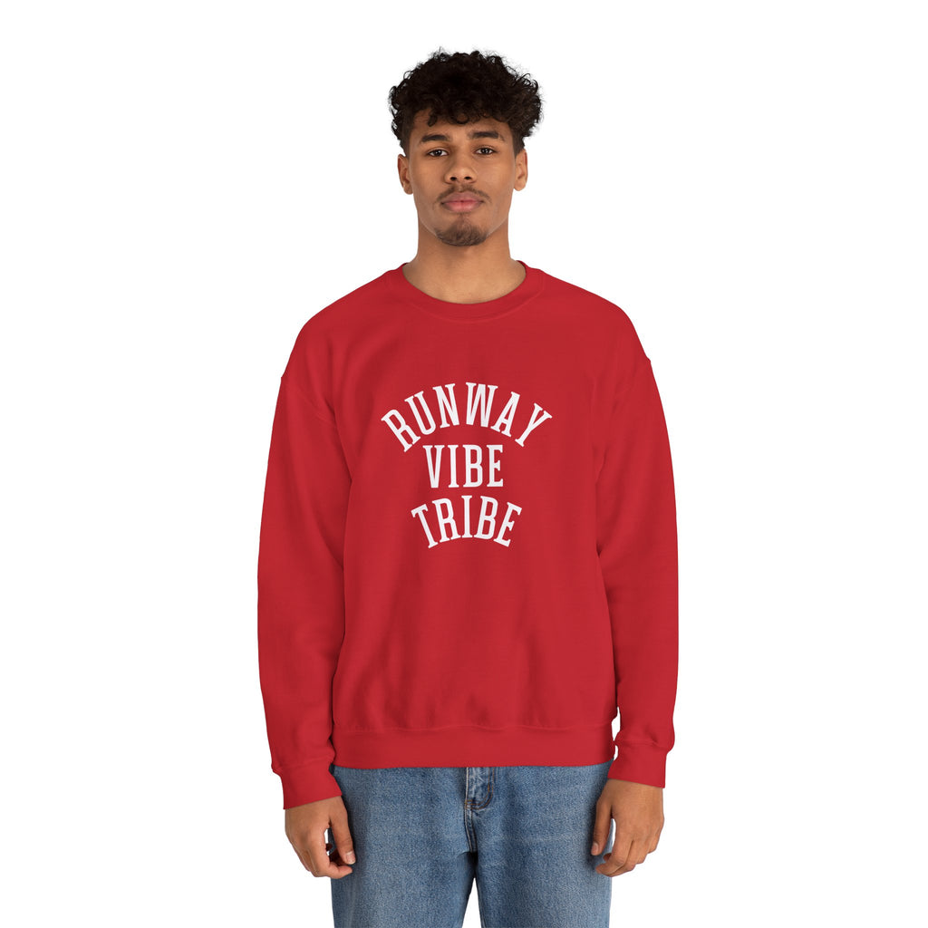 Runway Vibe Tribe Unisex Crewneck Sweatshirt — Fashion Lover Graphic Pullover