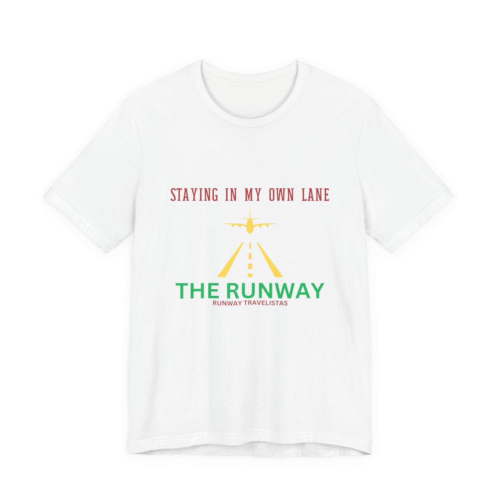 The Runway Brand Color Tee — "Staying in My Own Lane" Inspirational Graphic T-Shirt