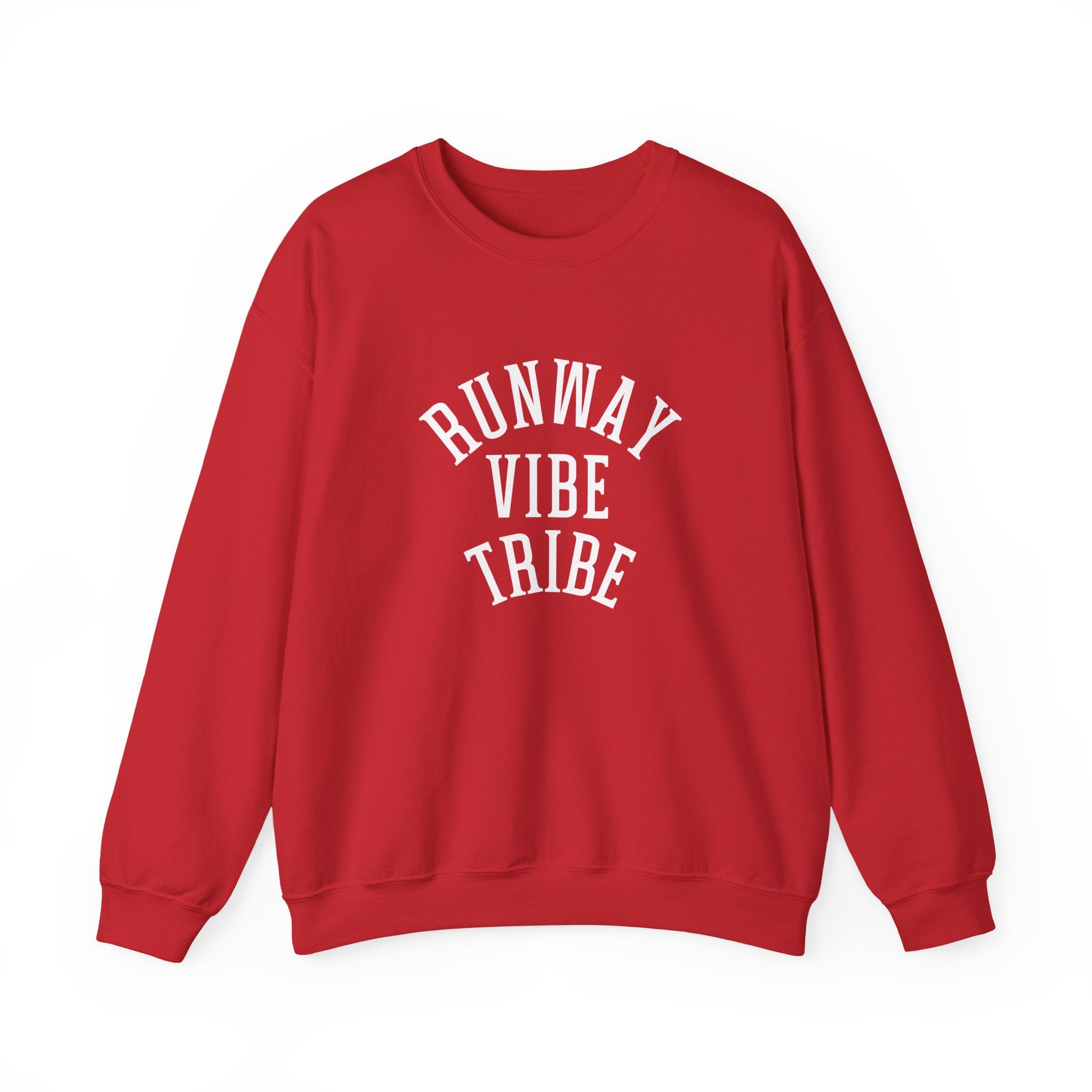 Runway Vibe Tribe Unisex Crewneck Sweatshirt — Fashion Lover Graphic Pullover