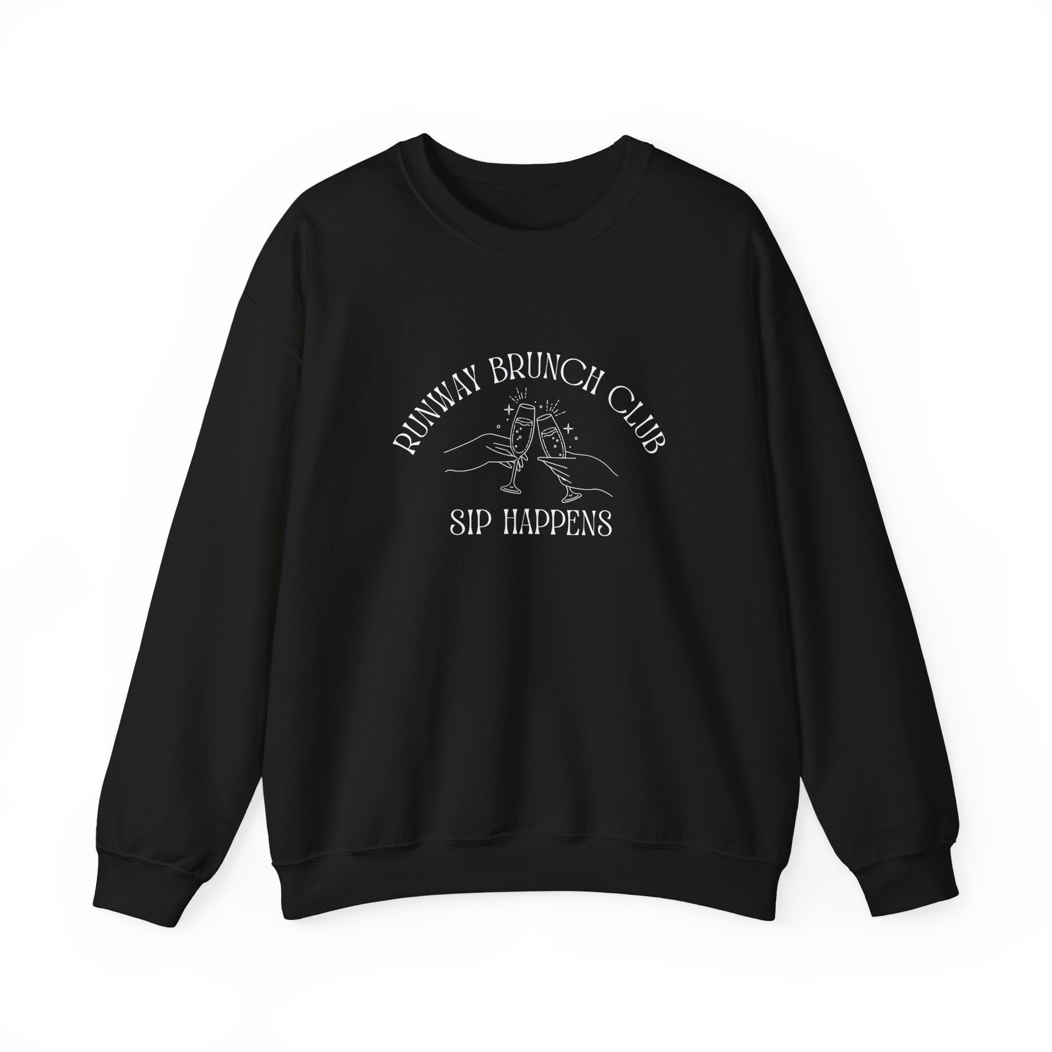 Runway Brunch Club Unisex Crewneck Sweatshirt, Runway Vibe Tribe Community Breakfast Tee