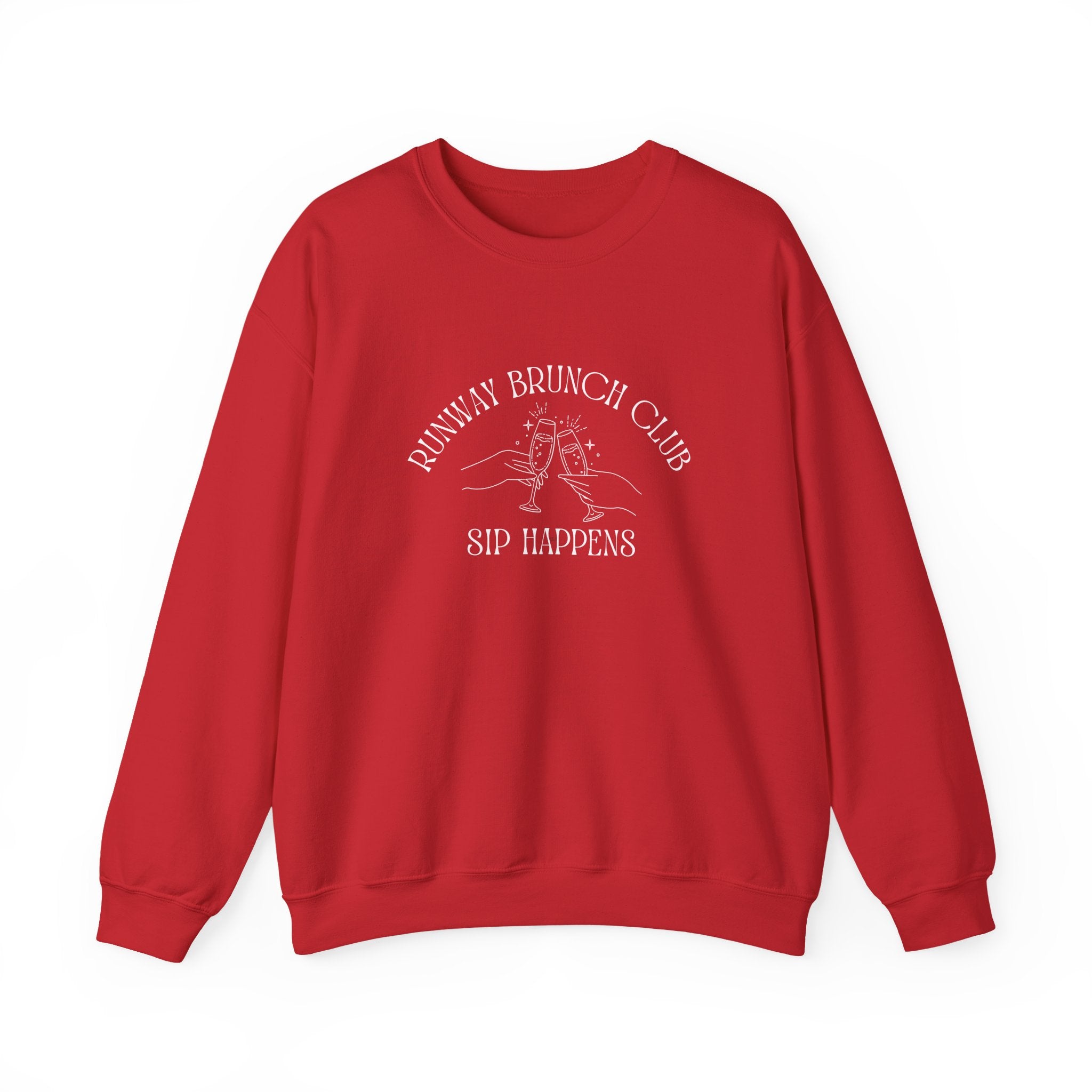Runway Brunch Club Unisex Crewneck Sweatshirt, Runway Vibe Tribe Community Breakfast Tee