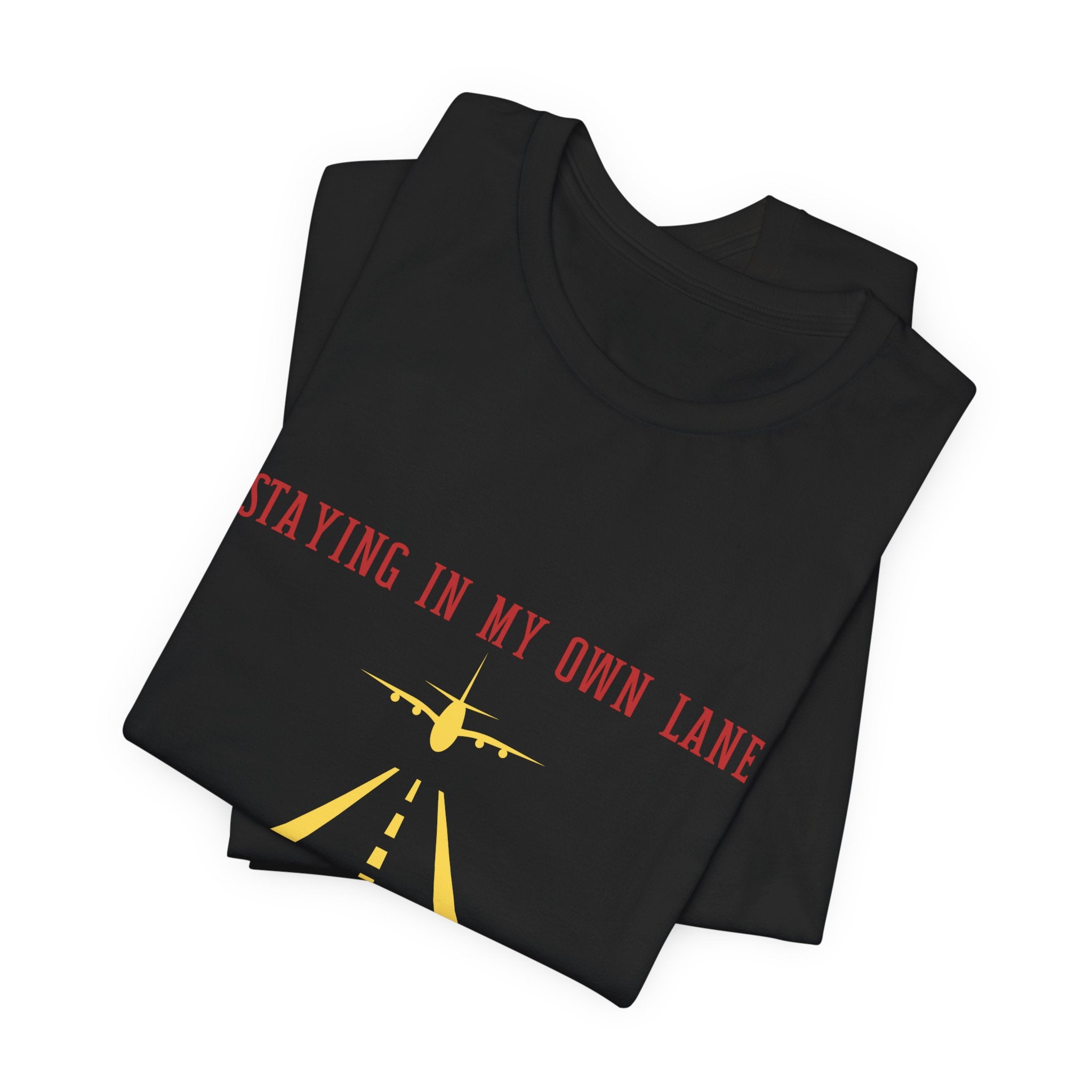 The Runway Brand Color Tee — "Staying in My Own Lane" Inspirational Graphic T-Shirt
