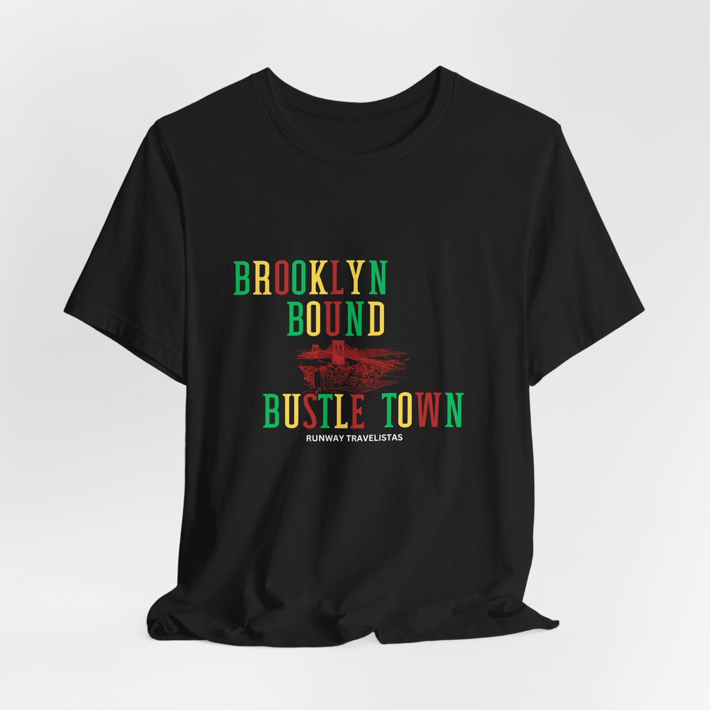 Brooklyn Bound Bustle Town Unisex T‑Shirt — Urban Travel Tee