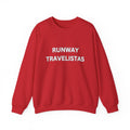 Runway Travelistas Solid Lettering Unisex Crewneck Sweatshirt