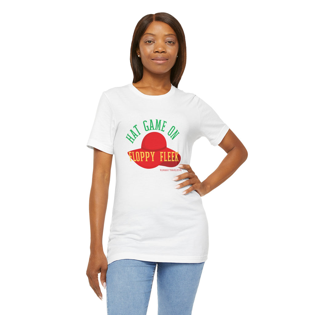 T-Shirt — "Hat Game On Floppy Fleek" Retro Statement Tee