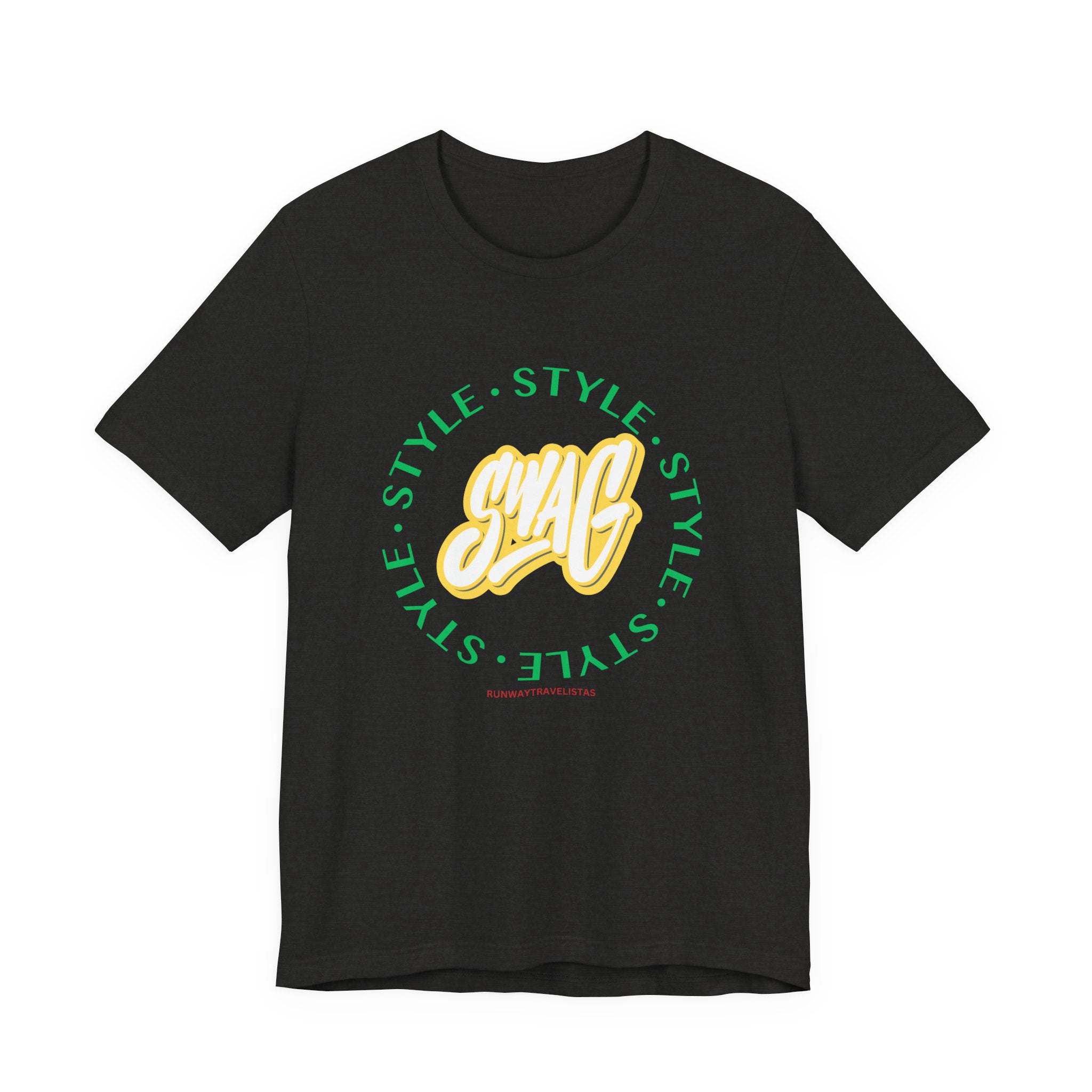 Style Circle Graphic Unisex Tee — "SWAG" Script Logo