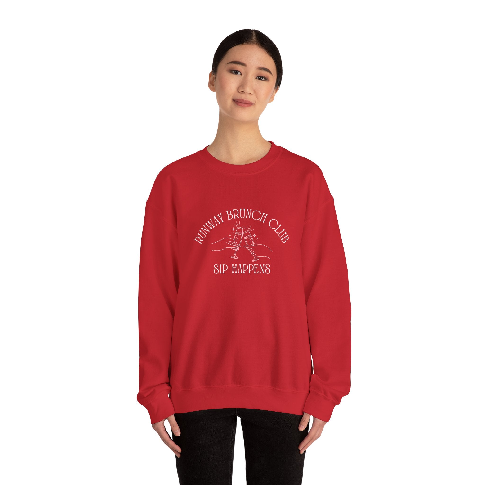 Runway Brunch Club Unisex Crewneck Sweatshirt, Runway Vibe Tribe Community Breakfast Tee